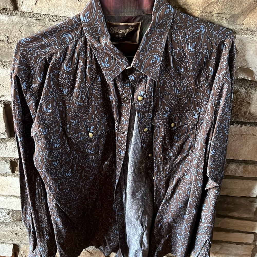 Wrangler Retro Pearl snap XL